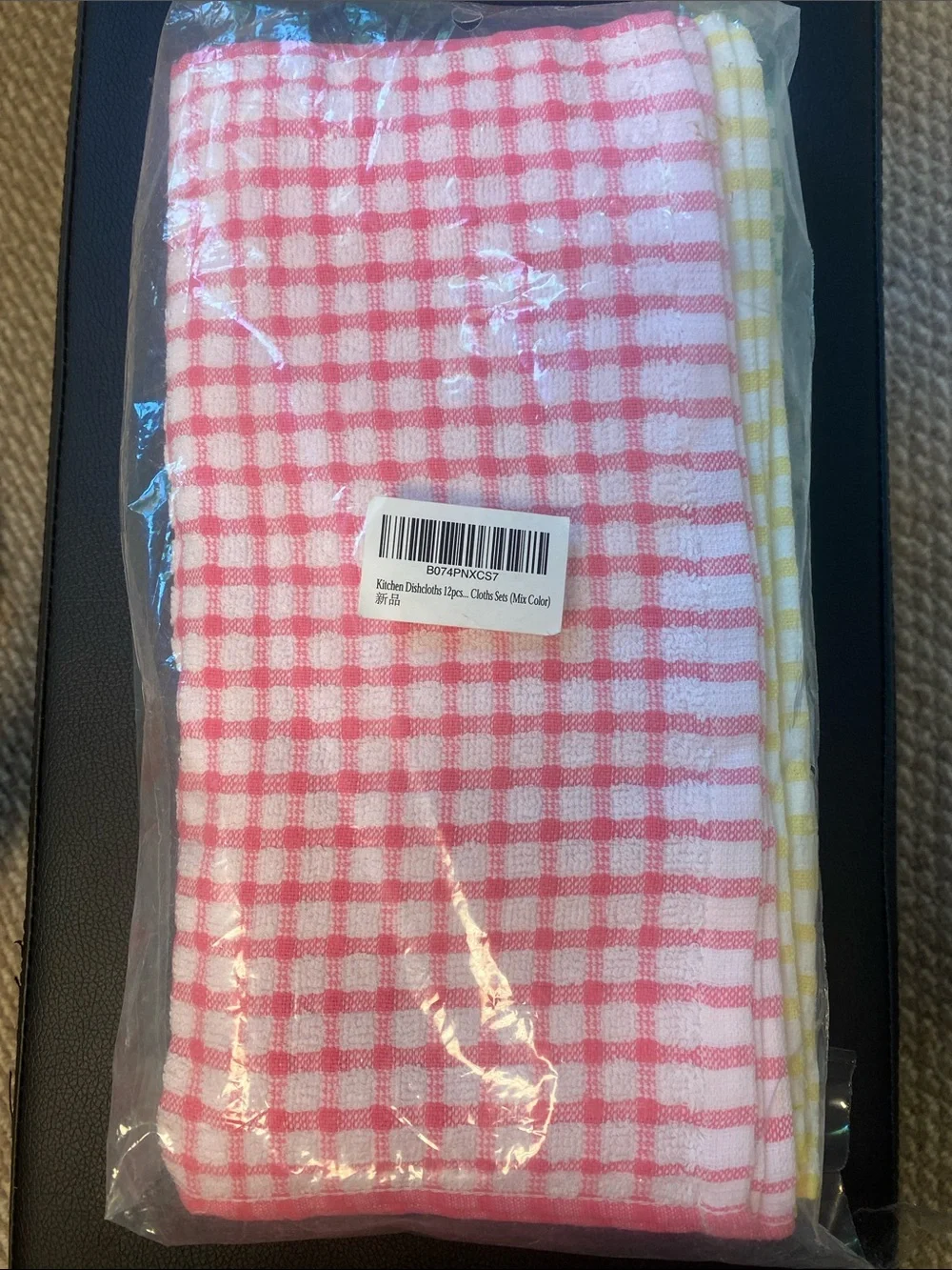 Gingham Kitchen Dishcloths